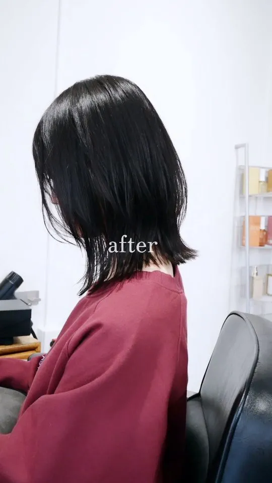 ばっさりスタイルチェンジでくびれるレイヤーボブ✂️