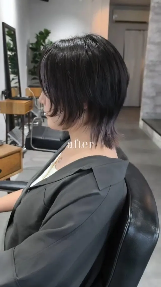 ヘアドネーションするお客様✂